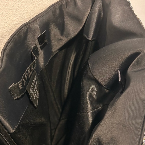 Express Beaded Strapless Formal Gown Black size 3/4 EUC - Picture 3 of 9